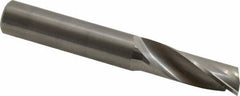 Onsrud - 1/2" Cutting Diam x 1-3/8" Length of Cut, 1 Flute, Upcut Spiral Router Bit - Uncoated, Right Hand Cut, Solid Carbide, 3-1/2" OAL x 1/2" Shank Diam, Single Edge, 22° Helix Angle - A1 Tooling