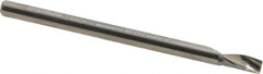 Onsrud - 1/8" Cutting Diam x 1/4" Length of Cut, 1 Flute, Upcut Spiral Router Bit - Uncoated, Right Hand Cut, Solid Carbide, 2" OAL x 1/8" Shank Diam, Single Edge, 21° Helix Angle - A1 Tooling