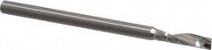 Onsrud - 1/8" Cutting Diam x 1/2" Length of Cut, 1 Flute, Upcut Spiral Router Bit - Uncoated, Right Hand Cut, Solid Carbide, 2" OAL x 1/8" Shank Diam, Single Edge, 21° Helix Angle - A1 Tooling