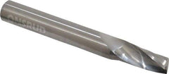 Onsrud - 3/8" Cutting Diam x 3/4" Length of Cut, 1 Flute, Upcut Spiral Router Bit - Uncoated, Right Hand Cut, Solid Carbide, 3" OAL x 3/8" Shank Diam, Single Edge, 21° Helix Angle - A1 Tooling