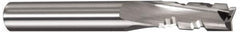 Onsrud - 1/2" Cutting Diam x 2-1/8" Length of Cut, 3 Flute, Downcut Spiral Router Bit - Uncoated, Right Hand Cut, Solid Carbide, 4-1/2" OAL x 1/2" Shank Diam, Three Edge, 10° Helix Angle - A1 Tooling