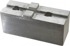 H & R Manufacturing - Tongue & Groove Attachment, Square Soft Lathe Chuck Jaw - Aluminum, 3" Btw Mount Hole Ctrs, 5-5/8" Long x 2" Wide x 2-5/16" High, 1/2" Groove - A1 Tooling