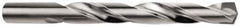 Made in USA - 13/32" Diam, 6" OAL Bright Carbide-Tipped Aircraft Extension Drill Bit - 135° Point Angle - A1 Tooling