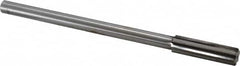 Made in USA - 0.571" Carbide-Tipped 6 Flute Chucking Reamer - Straight Flute, 7/16" Straight Shank, 2" Flute Length, 8" OAL - A1 Tooling