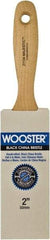 Wooster Brush - 2" Flat Hog Varnish Brush - 2-15/16" Bristle Length, 5-1/2" Maple Beavertail Handle - A1 Tooling