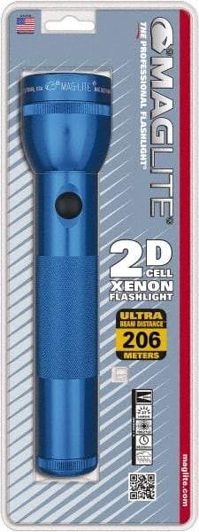 Mag-Lite - Krypton Bulb, 27 Lumens, Industrial/Tactical Flashlight - Blue Aluminum Body, 2 D Batteries Not Included - A1 Tooling