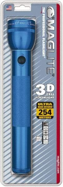 Mag-Lite - Krypton Bulb, 45 Lumens, Industrial/Tactical Flashlight - Blue Aluminum Body, 3 D Batteries Not Included - A1 Tooling