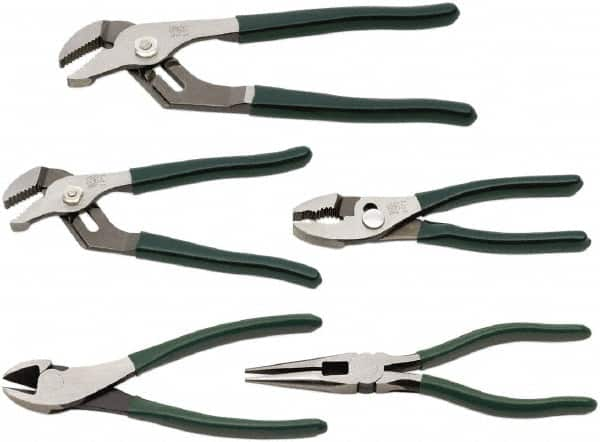 SK - 5 Piece Plier Set - Comes in Kit Roll - A1 Tooling