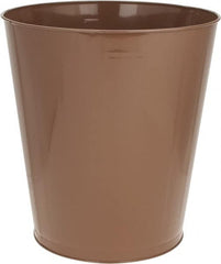 Value Collection - 46 Qt Brown Round Trash Can - Steel, 17" High - A1 Tooling