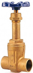 NIBCO - Class 125, Soldered Bronze Solid Wedge Rising Stem Gate Valve - 200 WOG, 125 WSP, Screw-In Bonnet - A1 Tooling