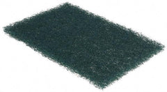 3M - 9" Long x 6" Wide x 1/4" Thick Scouring Pad - Heavy-Duty, Green - A1 Tooling