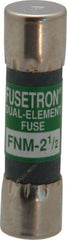 Cooper Bussmann - 250 VAC, 2.5 Amp, Time Delay General Purpose Fuse - Fuse Holder Mount, 1-1/2" OAL, 10 at 125 V kA Rating, 13/32" Diam - A1 Tooling