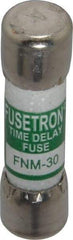 Cooper Bussmann - 250 VAC, 30 Amp, Time Delay General Purpose Fuse - Fuse Holder Mount, 1-1/2" OAL, 10 at AC kA Rating, 13/32" Diam - A1 Tooling