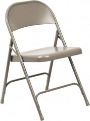 NPS - 16-5/8" Wide x 16-1/4" Deep x 29-1/2" High, Steel Standard Folding Chair - Gray - A1 Tooling