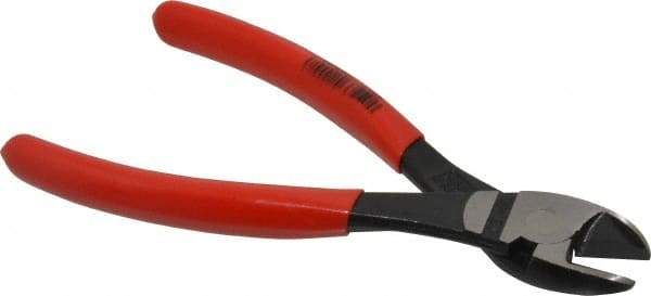 Knipex - 7" OAL, 7/64" Capacity, Diagonal Cutter - 1" Jaw Length x 1" Jaw Width, Oval Head, Plastic Coated Handle - A1 Tooling