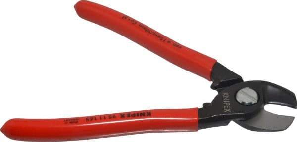 Knipex - 6-1/2" OAL, 12 AWG Capacity, Cable Cutter - Ergo Dual Component Handle - A1 Tooling