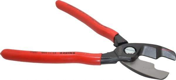 Knipex - 8-1/4" OAL, 10 AWG Capacity, Cable Cutter - Ergo Dual Component Handle - A1 Tooling