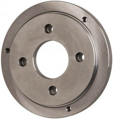 Buck Chuck Company - Adapter Back Plate for 8" Diam Self Centering Lathe Chucks - A1/A2-5 Mount, 2.39" Through Hole Diam, 6.283mm ID, 7.87" OD, 0.714" Flange Height, Steel - A1 Tooling