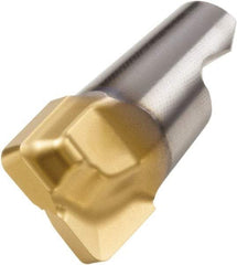 Seco - MM08 MD03 Grade F30M Carbide End Milling Tip Insert - 2 Flutes, 0.315" Cutting Diam, 0.216" Depth of Cut, 0.268" Extension, 0.016" Cnr Rad - A1 Tooling