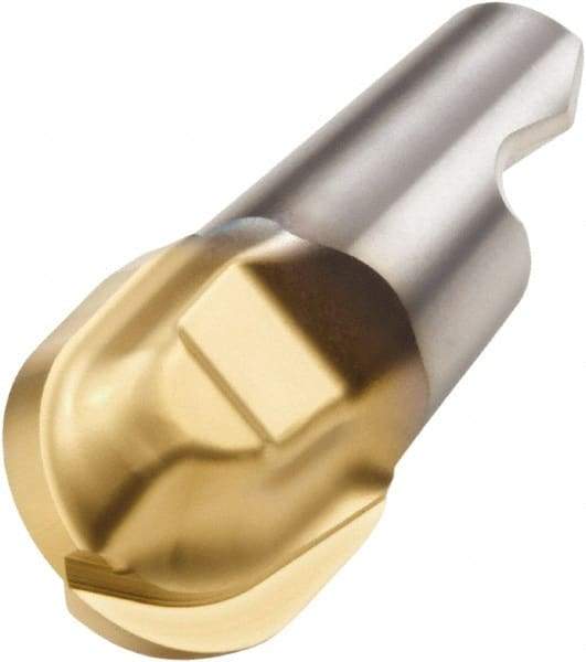 Seco - MM16 M03 Grade F15M Carbide End Milling Tip Insert - 2 Flutes, 0.63" Cutting Diam, 0.638" Depth of Cut, 0.724" Extension, 0.315" Cnr Rad - A1 Tooling