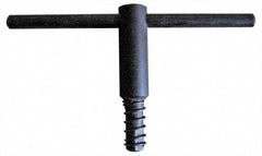 Gibraltar - 25" Chuck Diam Compatibility, Lathe Chuck Key - Compatible with 4-Jaw Chucks, Self Ejecting, 5.12" Body Length, 0.6693" Actual Key Square Size - A1 Tooling