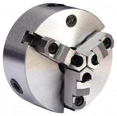 Gibraltar - 3 Jaws, 6" Diam, Self Centering Manual Lathe Chuck - D1-4 Mount Spindle, Reversible, 1.5748" Through Hole Diam, 0.0012" Axial Runout, 0.0012" Radial Runout, Forged Steel - A1 Tooling