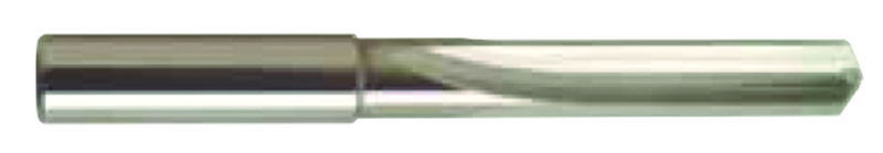 10mm Dia. - Carbide Straight Flute 4XD Drill-120Â° Point-Coolant-Bright - A1 Tooling