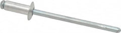 RivetKing - Size 43 Dome Head Aluminum Open End Blind Rivet - Steel Mandrel, 0.126" to 0.187" Grip, 1/4" Head Diam, 0.129" to 0.133" Hole Diam, 0.337" Length Under Head, 1/8" Body Diam - A1 Tooling