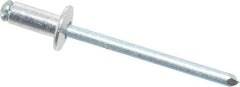 RivetKing - Size 53 Dome Head Aluminum Open End Blind Rivet - Steel Mandrel, 0.126" to 0.187" Grip, 0.312" Head Diam, 0.16" to 0.164" Hole Diam, 0.362" Length Under Head, 5/32" Body Diam - A1 Tooling