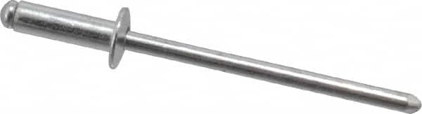 RivetKing - Size 44 Dome Head Aluminum Open End Blind Rivet - Aluminum Mandrel, 0.188" to 1/4" Grip, 1/4" Head Diam, 0.129" to 0.133" Hole Diam, 0.4" Length Under Head, 1/8" Body Diam - A1 Tooling