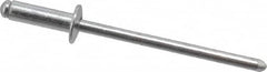 RivetKing - Size 44 Dome Head Aluminum Open End Blind Rivet - Aluminum Mandrel, 0.188" to 1/4" Grip, 1/4" Head Diam, 0.129" to 0.133" Hole Diam, 0.4" Length Under Head, 1/8" Body Diam - A1 Tooling