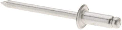 RivetKing - Size 54 Dome Head Aluminum Open End Blind Rivet - Aluminum Mandrel, 0.188" to 1/4" Grip, 0.312" Head Diam, 0.16" to 0.164" Hole Diam, 0.425" Length Under Head, 5/32" Body Diam - A1 Tooling