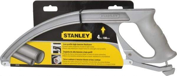 Stanley - 12" Hacksaw - 4" Throat Depth, Ergonomically Design D-Style Handle - A1 Tooling