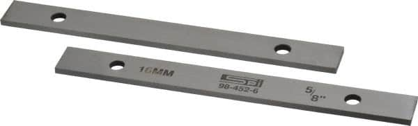 SPI - 6" Long x 5/8" High x 1/8" Thick, Steel Parallel - Sold as Matched Pair - A1 Tooling