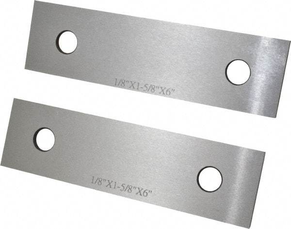 SPI - 6" Long x 1-5/8" High x 1/8" Thick, Steel Parallel - Sold as Matched Pair - A1 Tooling