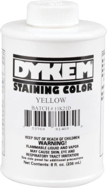 Dykem - 8 Ounce Yellow Staining Color - Brush in Cap Container - A1 Tooling