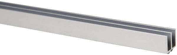 80/20 Inc. - 1 Panel, 0 to 48" Wide Door, Clear Anodized Aluminum Door Slide Track - 0.281" Door Thickness - A1 Tooling