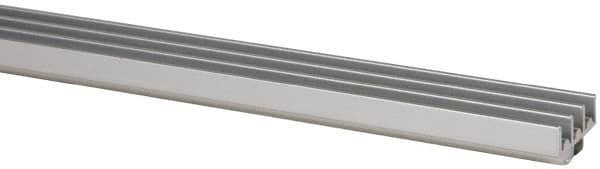 80/20 Inc. - 1 Panel, 0 to 48" Wide Door, Clear Anodized Aluminum Door Slide Track - 0.275" Door Thickness - A1 Tooling