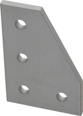 80/20 Inc. - 2" Wide, 3" High, Open Shelving 4 Hole 90° Angled Plate - Aluminum, Use with Series 10 & Bolt Kit 3321 - A1 Tooling