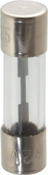 Cooper Bussmann - 32 VAC, 25 Amp, Fast-Acting Miniature Glass Fuse - Fuse Holder Mount, 1-1/2" OAL, 13/32" Diam - A1 Tooling