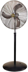 Airmaster - 24" Blade, 5,387 Max CFM, Single Phase Oscillating Pedestal Fan - 2.5 Amps, 115 Volts, 3 Speed - A1 Tooling