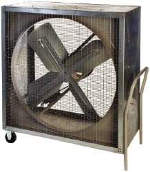 Airmaster - 48" Blade, 1 hp, 17,770 Max CFM, Portable Cabinet Fans - 11.9 Amps, 115 Volts, 1 Speed - A1 Tooling