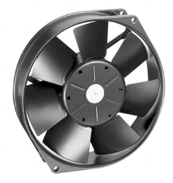 EBM Papst - 12 Volts, DC, 212 CFM, Round Tube Axial Fan - 1 Amp Rating, 5.91" High x 5.91" Wide x 1-1/2" Deep - A1 Tooling