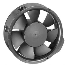 EBM Papst - 24 Volts, DC, 241 CFM, Round Tube Axial Fan - 0.75 Amp Rating, 6.77" High x 6.77" Wide x 2.01" Deep - A1 Tooling