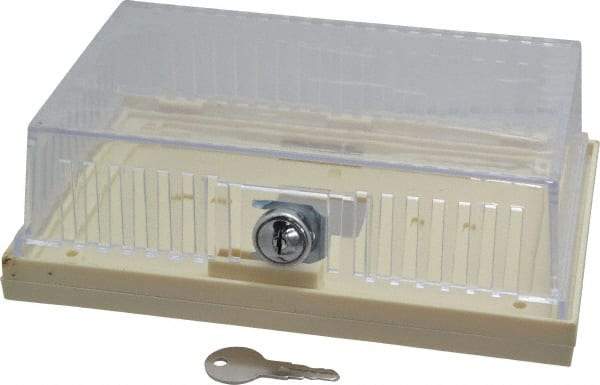 Value Collection - Plastic, Dual Base Thermostat Guard - 7-5/8" Inside Width x 2-1/8" Inside Depth x 4-1/4" Inside Height - A1 Tooling