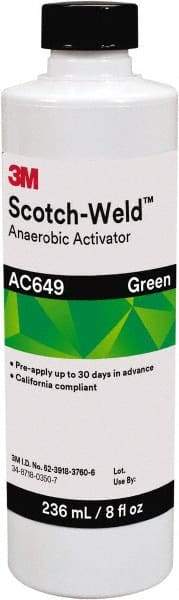 3M - 8 Fl Oz, Green Adhesive Activator - For Use with Threadlockers, Pipe Sealants, Retaining Compounds, Gasket Makers - A1 Tooling