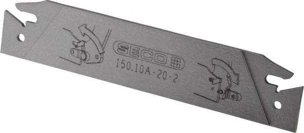 Seco - 0.843" Blade Height, 0.071" Blade Width, 4.72" OAL, Neutral Cut, Double End Indexable Cut-Off Blade - 150.10A Blade, 150.10 Series - A1 Tooling