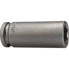 Impact Socket: 3/8″ Drive, Square Drive 6-Point, 16 mm OAL