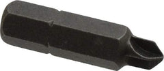 Apex - 1/4" Drive, #0 Torq-Set Screwdriver Bit - 1" OAL - A1 Tooling