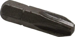 Apex - #3, Hex Drive Phillips ACR Screwdriver Bit - 1/4" Drive, 1" OAL - A1 Tooling